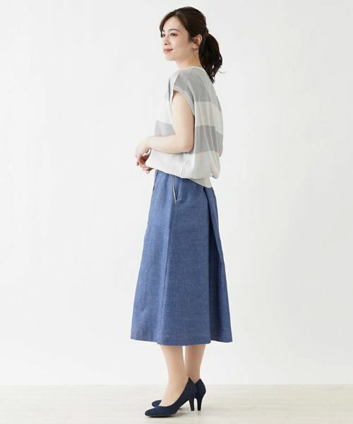 Leilian PLUS HOUSE / レリアンプラスハウス ニット・セーター | フレンチスリーブニット 【ROCHAS Premiere】 | 詳細3