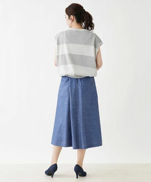 Leilian PLUS HOUSE / レリアンプラスハウス ニット・セーター | フレンチスリーブニット 【ROCHAS Premiere】 | 詳細4