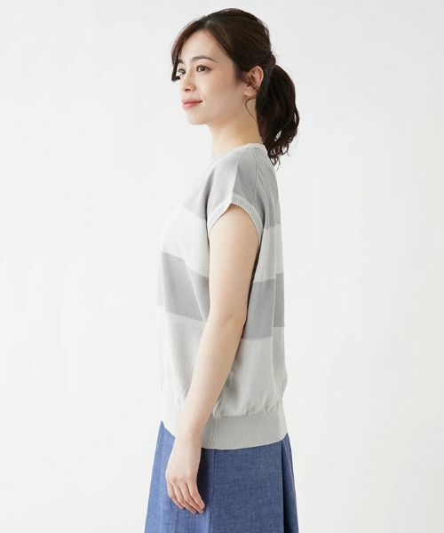 Leilian PLUS HOUSE / レリアンプラスハウス ニット・セーター | フレンチスリーブニット 【ROCHAS Premiere】 | 詳細6