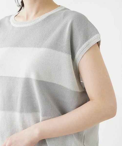 Leilian PLUS HOUSE / レリアンプラスハウス ニット・セーター | フレンチスリーブニット 【ROCHAS Premiere】 | 詳細9