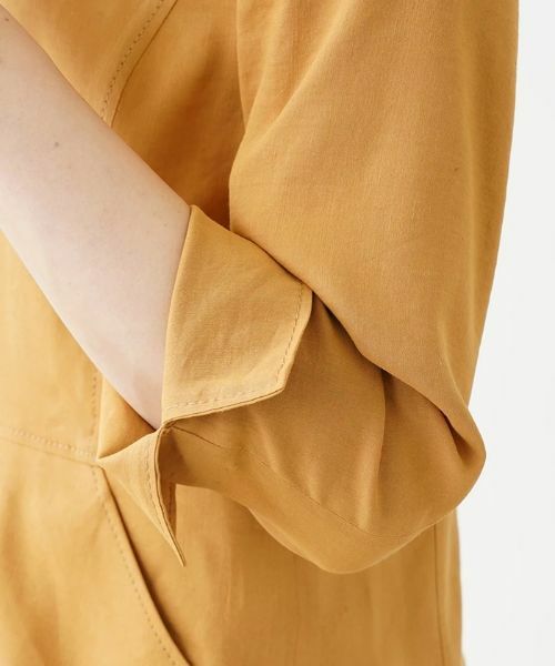 Leilian PLUS HOUSE / レリアンプラスハウス テーラードジャケット | 麻混オープンカラ—ジャケット【ROCHAS Premiere】 | 詳細10