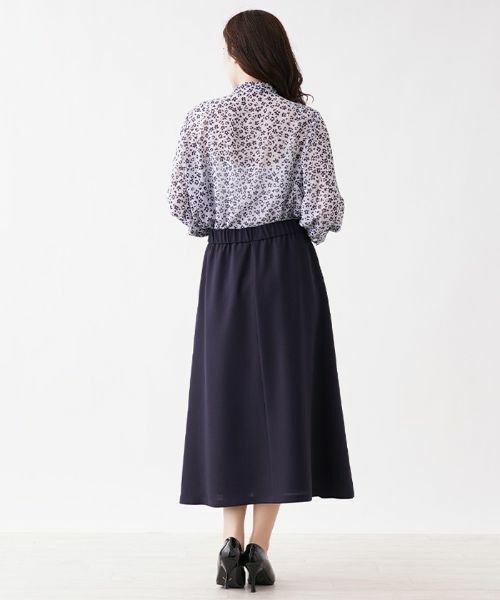 Leilian PLUS HOUSE / レリアンプラスハウス シャツ・ブラウス | 花柄ボウタイブラウス | 詳細3