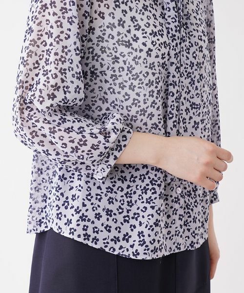 Leilian PLUS HOUSE / レリアンプラスハウス シャツ・ブラウス | 花柄ボウタイブラウス | 詳細8