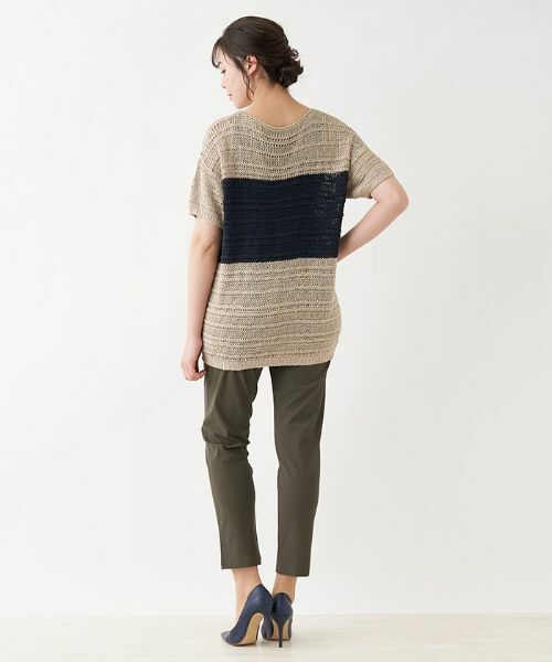 Leilian PLUS HOUSE / レリアンプラスハウス ニット・セーター | 透かし柄編みニット【BIANCA LANCIA】 | 詳細3