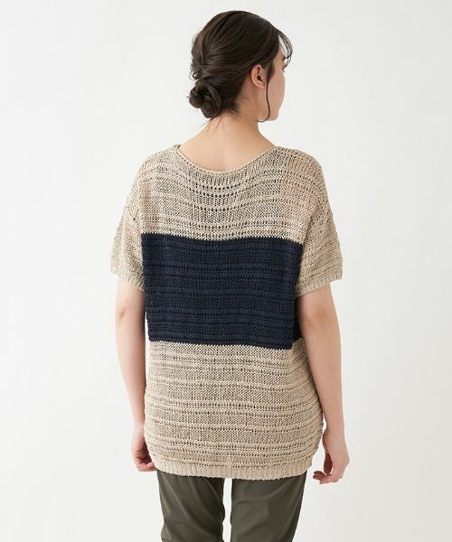 Leilian PLUS HOUSE / レリアンプラスハウス ニット・セーター | 透かし柄編みニット【BIANCA LANCIA】 | 詳細6