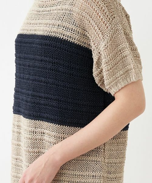 Leilian PLUS HOUSE / レリアンプラスハウス ニット・セーター | 透かし柄編みニット【BIANCA LANCIA】 | 詳細7