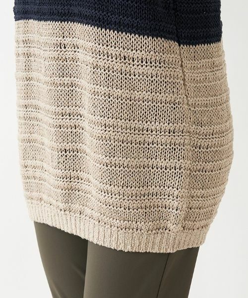 Leilian PLUS HOUSE / レリアンプラスハウス ニット・セーター | 透かし柄編みニット【BIANCA LANCIA】 | 詳細9