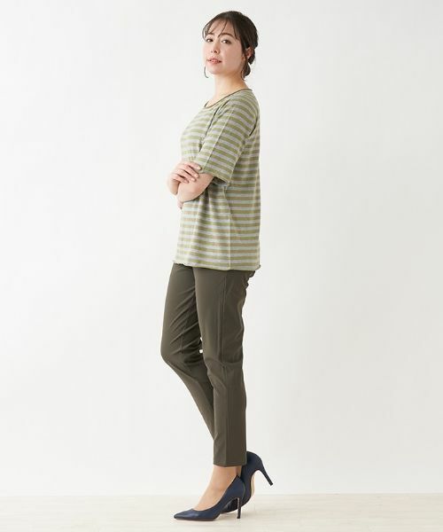 Leilian PLUS HOUSE / レリアンプラスハウス ニット・セーター | 五分袖ニットプルオーバー【BIANCA LANCIA】 | 詳細2