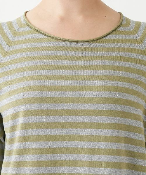 Leilian PLUS HOUSE / レリアンプラスハウス ニット・セーター | 五分袖ニットプルオーバー【BIANCA LANCIA】 | 詳細7