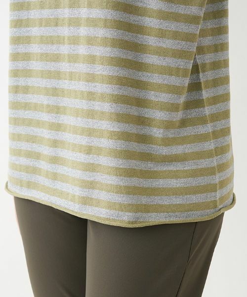 Leilian PLUS HOUSE / レリアンプラスハウス ニット・セーター | 五分袖ニットプルオーバー【BIANCA LANCIA】 | 詳細9