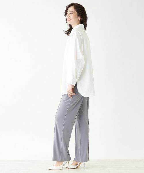 Leilian PLUS HOUSE / レリアンプラスハウス その他パンツ | センターラインストレッチパンツ【プラス企画】 | 詳細2