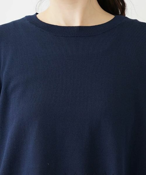 Leilian PLUS HOUSE / レリアンプラスハウス ニット・セーター | 透かし編みニットプルオーバー【FASHION SUITE】 | 詳細7