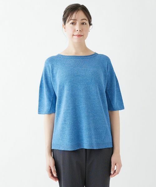 Leilian PLUS HOUSE / レリアンプラスハウス ニット・セーター | 【春夏素材】ラグランスリーブニット | 詳細4