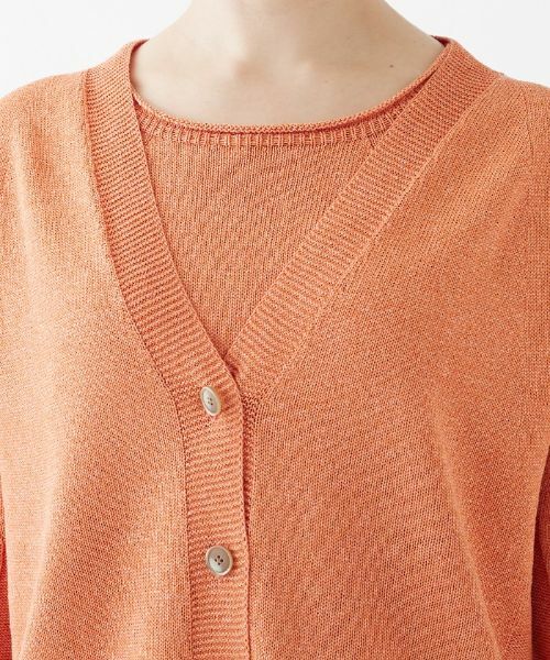 Leilian PLUS HOUSE / レリアンプラスハウス カーディガン・ボレロ | 【春夏素材】Vネックカーディガン | 詳細7