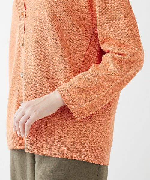 Leilian PLUS HOUSE / レリアンプラスハウス カーディガン・ボレロ | 【春夏素材】Vネックカーディガン | 詳細8