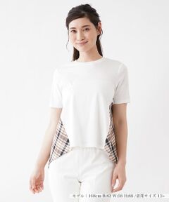 Leilian PLUS HOUSE / レリアンプラスハウス カットソー | 異素材コンビインナー【Leilian：EZUMI】