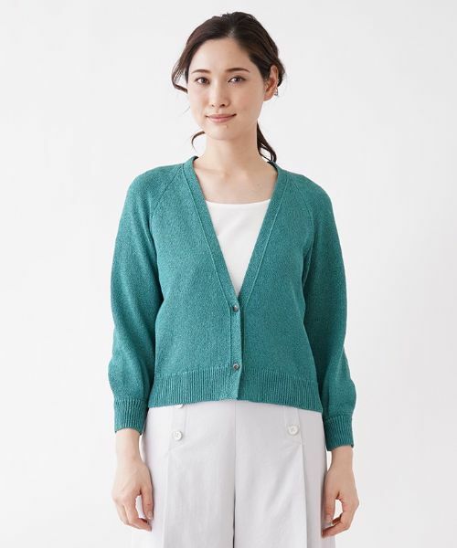 Leilian PLUS HOUSE / レリアンプラスハウス カーディガン・ボレロ | 2ボタンカーディガン【Leilian：EZUMI】 | 詳細4