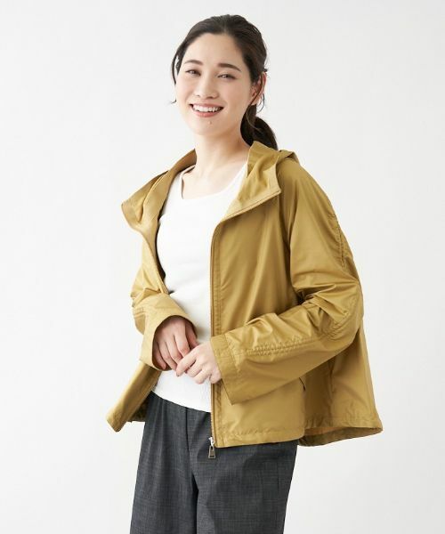 Leilian PLUS HOUSE / レリアンプラスハウス その他アウター | フード付きジップショートブルゾン | 詳細1