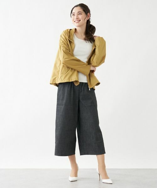 Leilian PLUS HOUSE / レリアンプラスハウス その他アウター | フード付きジップショートブルゾン | 詳細11