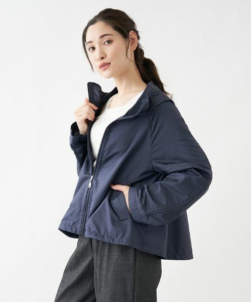 Leilian PLUS HOUSE / レリアンプラスハウス その他アウター | フード付きジップショートブルゾン | 詳細2