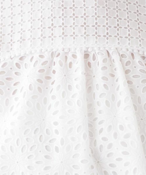 Leilian PLUS HOUSE / レリアンプラスハウス シャツ・ブラウス | カットレースのノースリーブブラウス | 詳細11