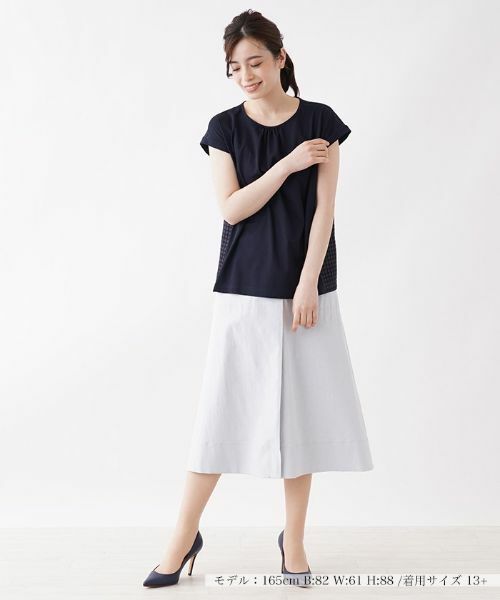 Leilian PLUS HOUSE / レリアンプラスハウス カットソー | フレンチスリーブカットソー | 詳細1