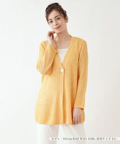 Leilian PLUS HOUSE / レリアンプラスハウス カーディガン・ボレロ | Vネックカーディガン【Leilian the week】
