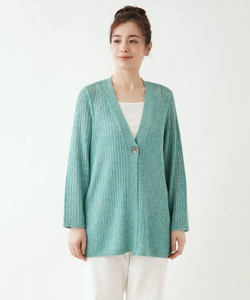 Leilian PLUS HOUSE / レリアンプラスハウス カーディガン・ボレロ | Vネックカーディガン【Leilian the week】 | 詳細1