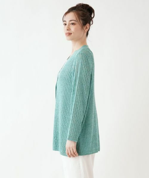 Leilian PLUS HOUSE / レリアンプラスハウス カーディガン・ボレロ | Vネックカーディガン【Leilian the week】 | 詳細2