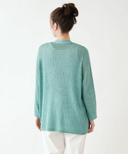 Leilian PLUS HOUSE / レリアンプラスハウス カーディガン・ボレロ | Vネックカーディガン【Leilian the week】 | 詳細3