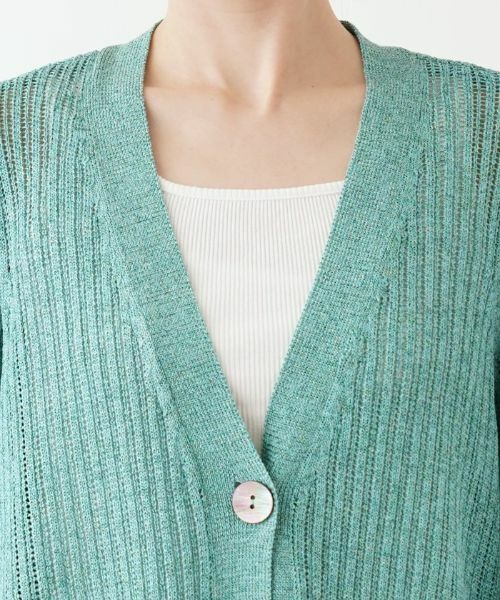 Leilian PLUS HOUSE / レリアンプラスハウス カーディガン・ボレロ | Vネックカーディガン【Leilian the week】 | 詳細7