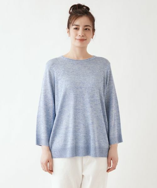 Leilian PLUS HOUSE / レリアンプラスハウス ニット・セーター | クルーネックニットプルオーバー | 詳細7