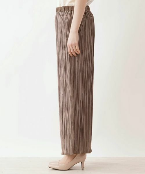 Leilian PLUS HOUSE / レリアンプラスハウス その他パンツ | ワイドプリーツパンツ【Leilian the week】 | 詳細1
