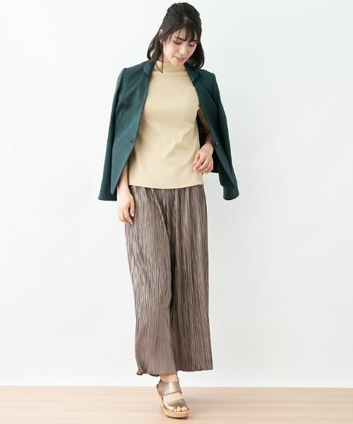 Leilian PLUS HOUSE / レリアンプラスハウス その他パンツ | ワイドプリーツパンツ【Leilian the week】 | 詳細10