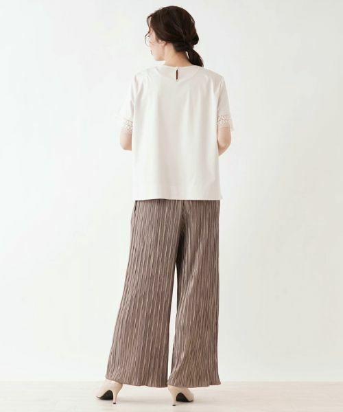 Leilian PLUS HOUSE / レリアンプラスハウス その他パンツ | ワイドプリーツパンツ【Leilian the week】 | 詳細5