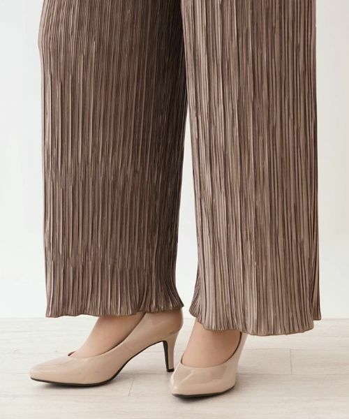 Leilian PLUS HOUSE / レリアンプラスハウス その他パンツ | ワイドプリーツパンツ【Leilian the week】 | 詳細8