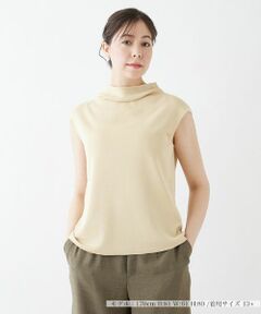 Leilian PLUS HOUSE / レリアンプラスハウス ニット・セーター | ハイネックフレンチスリーブニット