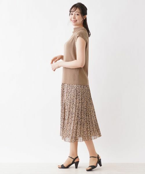 Leilian PLUS HOUSE / レリアンプラスハウス ニット・セーター | ハイネックフレンチスリーブニット | 詳細4