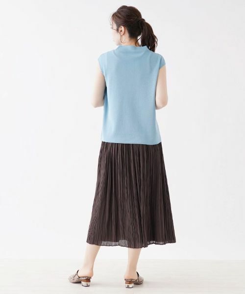 Leilian PLUS HOUSE / レリアンプラスハウス ニット・セーター | ハイネックフレンチスリーブニット | 詳細5