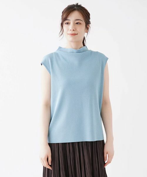 Leilian PLUS HOUSE / レリアンプラスハウス ニット・セーター | ハイネックフレンチスリーブニット | 詳細7