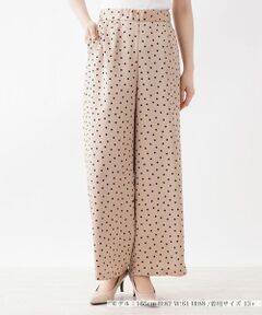 Leilian PLUS HOUSE / レリアンプラスハウス その他パンツ | プリントセミワイドパンツ【my perfect wardrobe】