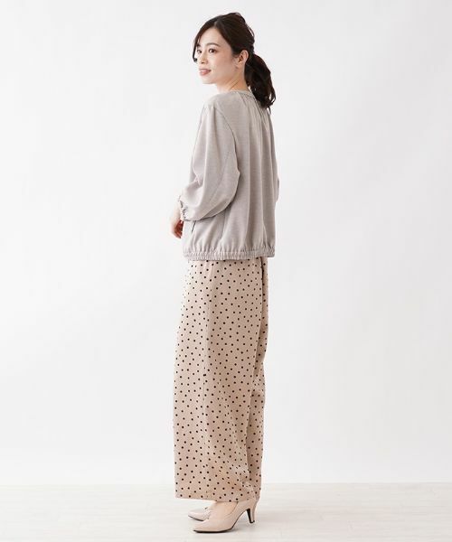 Leilian PLUS HOUSE / レリアンプラスハウス その他パンツ | プリントセミワイドパンツ【my perfect wardrobe】 | 詳細3