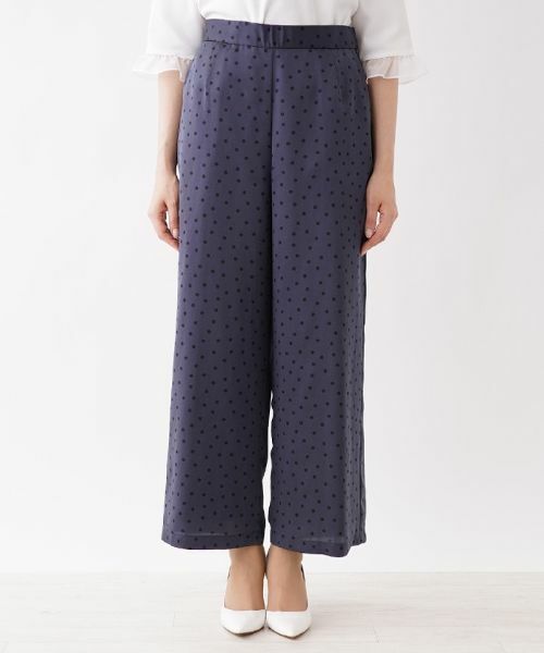 Leilian PLUS HOUSE / レリアンプラスハウス その他パンツ | プリントセミワイドパンツ【my perfect wardrobe】 | 詳細8