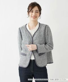 Leilian PLUS HOUSE / レリアンプラスハウス テーラードジャケット | パイピングジャケット