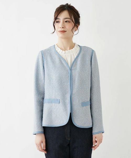 Leilian PLUS HOUSE / レリアンプラスハウス テーラードジャケット | パイピングジャケット | 詳細8