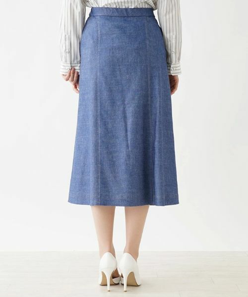 Leilian PLUS HOUSE / レリアンプラスハウス ミニ・ひざ丈スカート | ストレッチデニムスカート【Leilian the week】 | 詳細6