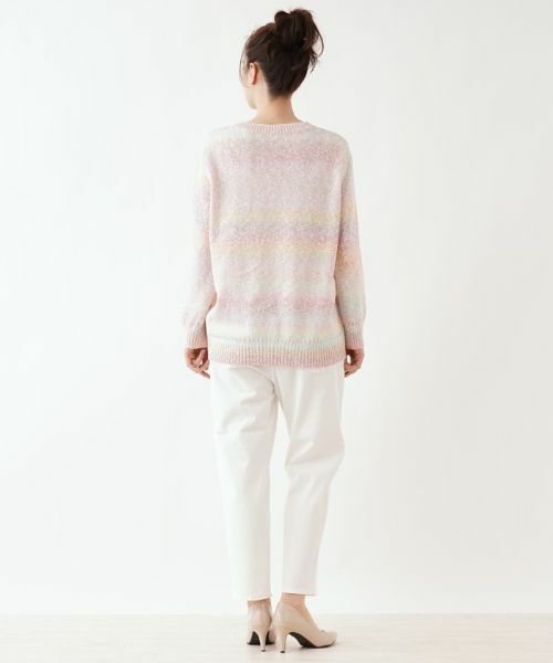 Leilian PLUS HOUSE / レリアンプラスハウス ニット・セーター | カラーボーダーニット【Leilian the week】 | 詳細3