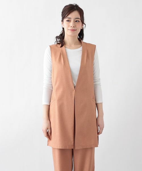 Leilian PLUS HOUSE / レリアンプラスハウス テーラードジャケット | 【洗える】シンプルジレ【プラス企画】 | 詳細1