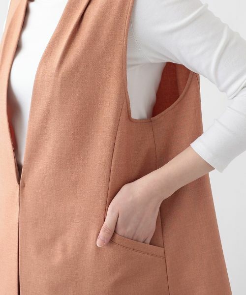 Leilian PLUS HOUSE / レリアンプラスハウス テーラードジャケット | 【洗える】シンプルジレ【プラス企画】 | 詳細8