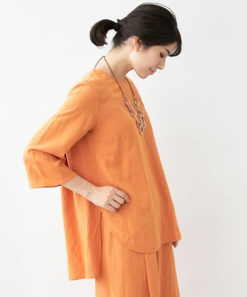 Leilian PLUS HOUSE / レリアンプラスハウス シャツ・ブラウス | 七分袖チュニックブラウス【ハロー・マイドレス】 | 詳細1